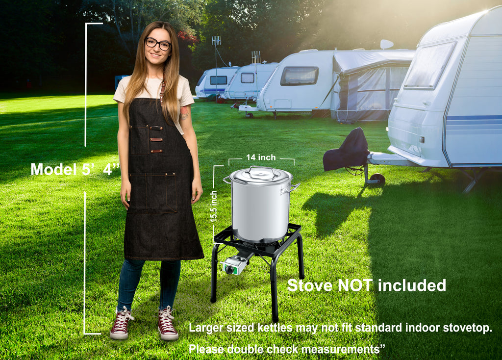 cooling brew kettle outdoors S-Series Stainless Steel Brew Kettle w/ Domed Lid. (Avail. in 20