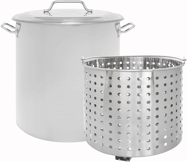 CONCORD Stainless Steel Stock Pot w/Steamer Basket