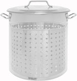 CONCORD Stainless Steel Stock Pot w/Steamer Basket