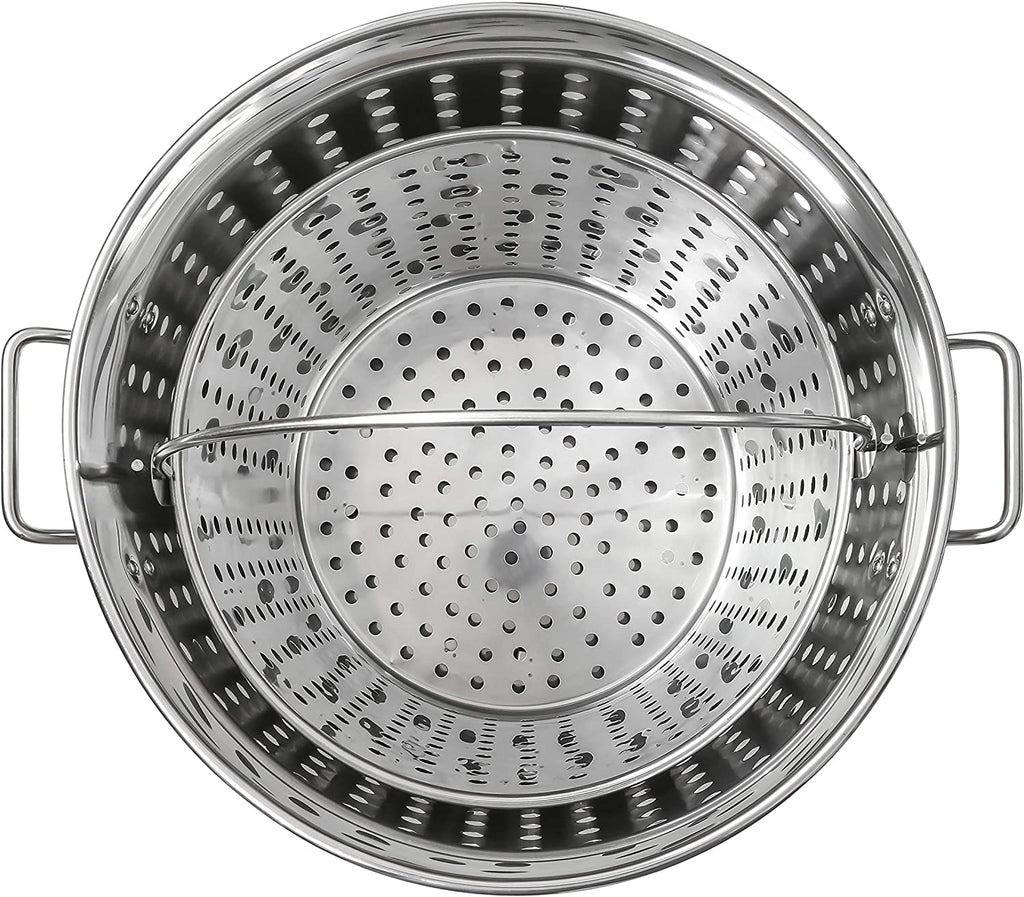 Pot Strainer Basket 36QT Heavy Commercial Stainless Steel Duty Outdoor  Stockpot