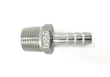 3/8" Barb Hose to 1/2" NPT Threads (304 S/S) - 2 PK