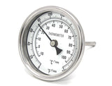 3" Glass Dial Thermometer